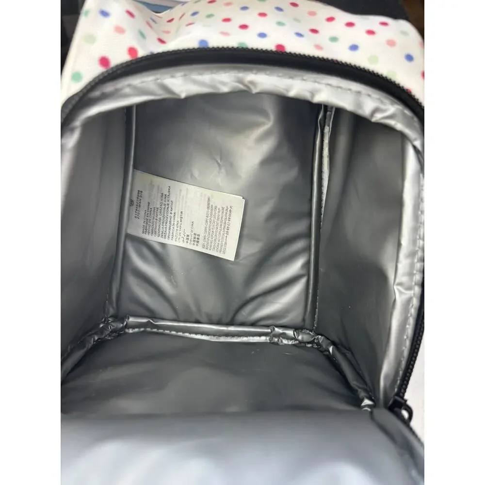 Nike Softside Lunchbox Fuel Pack 2.0 White Polka Dot Insulated Compact Size‎